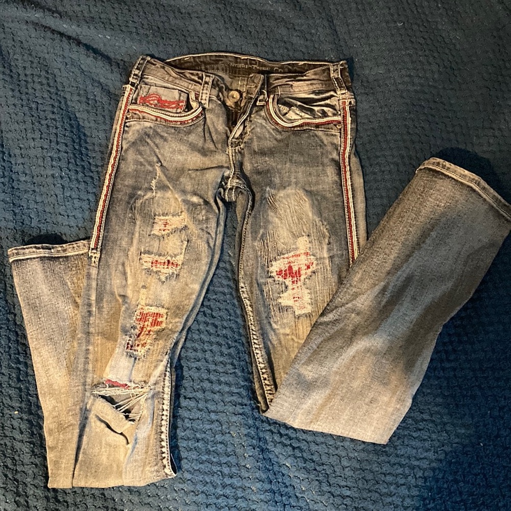 Cowgirl tough jeans, barley used! W:27  L:35